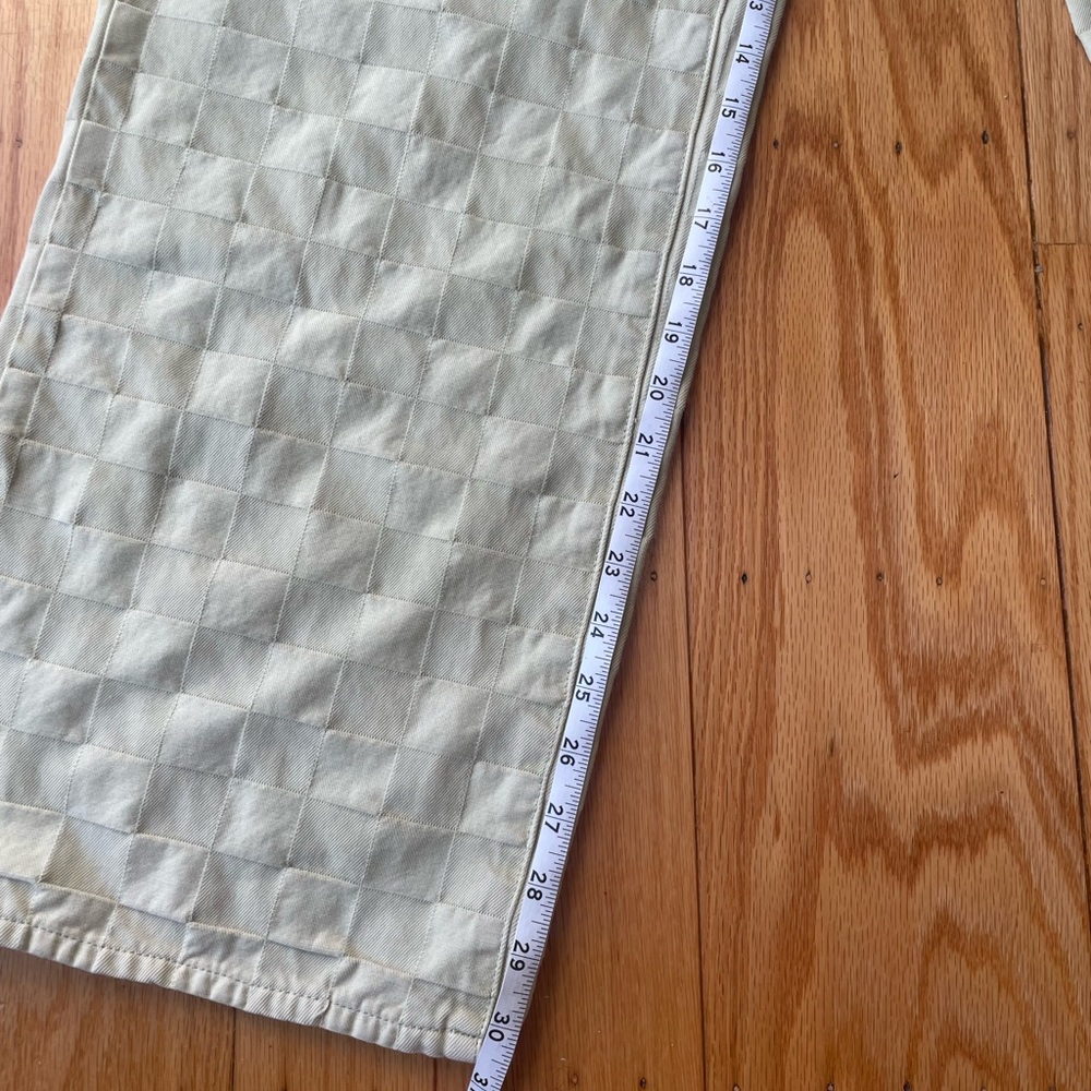 Madewell High-Rise Wide Leg Jeans in Pale Beige Checkered - Picture 7 of 7